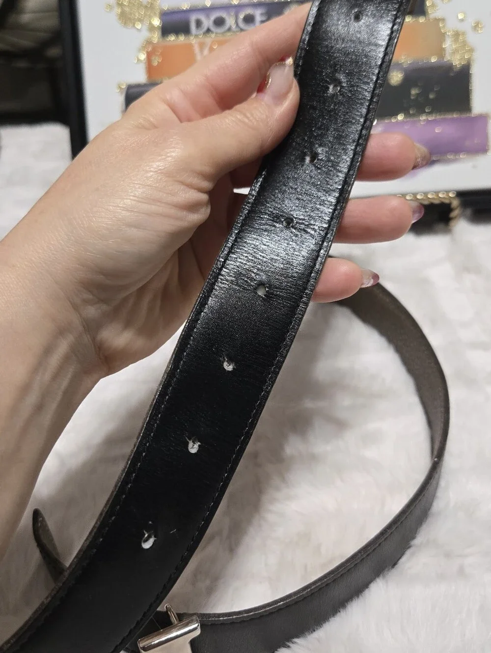 Hermes Reversible Belt Black / Gray  31 to 38!